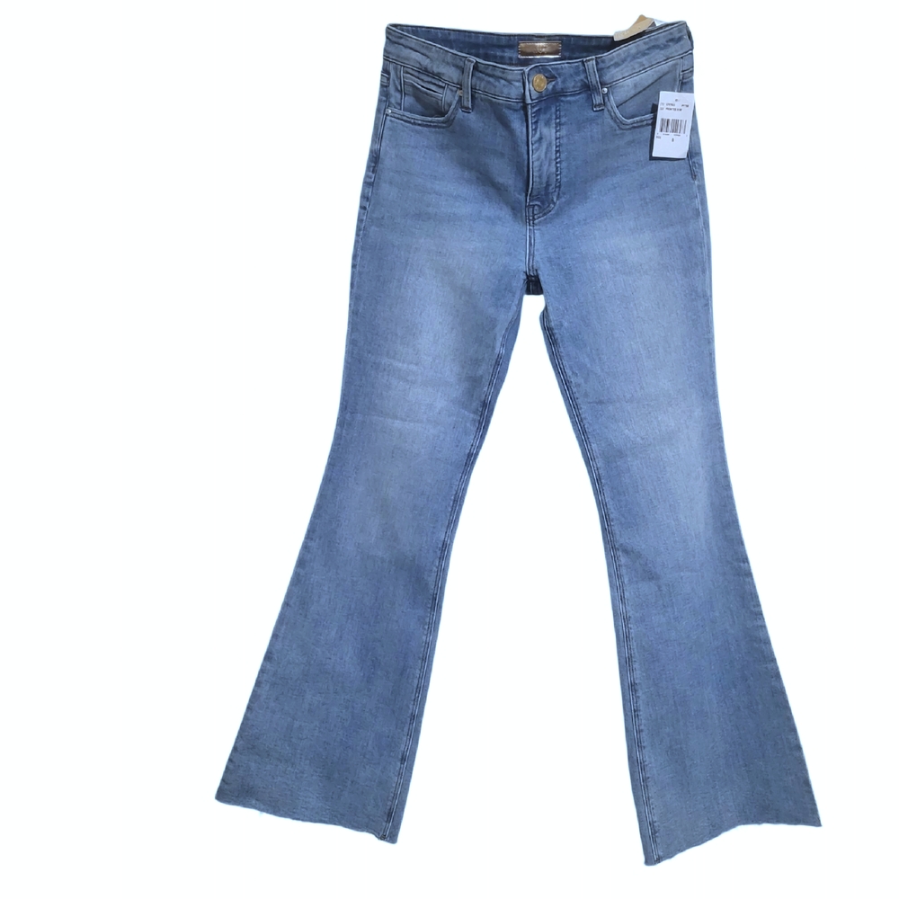 NWT KUT FROM THE KLOTH Women's High Rise Flared Blue Jeans, Size 8